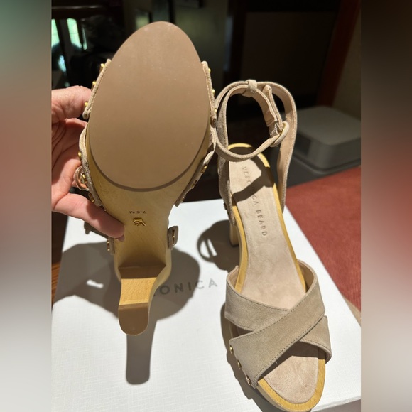 Veronica Beard BRAND NEW sz 7.5 Lamont suede platform sandal - Picture 5 of 11